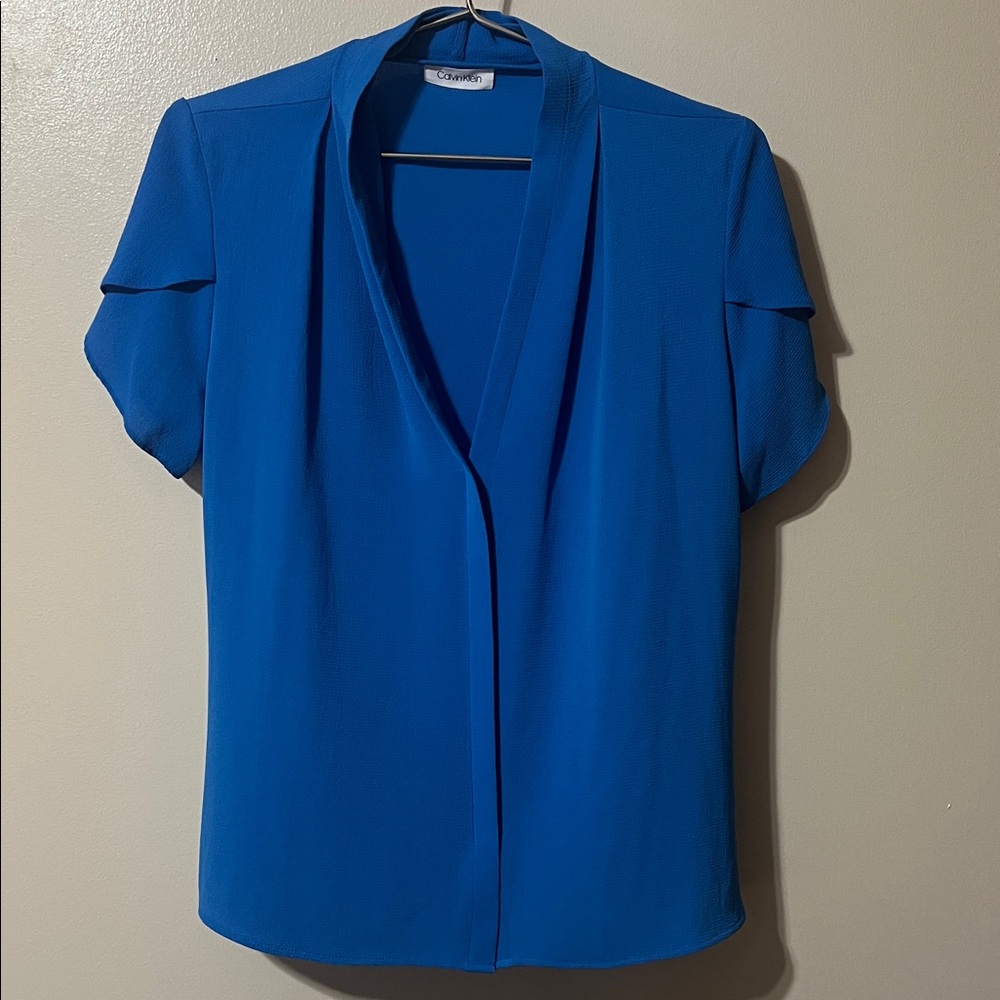 Calvin Klein Vibrant Blue Women's Blouse